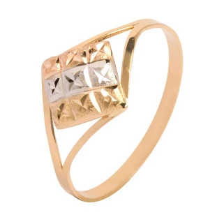 Anel de Ouro 18k Hexagone