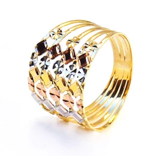 Anel de Ouro 5 Aros 18k Aparatus