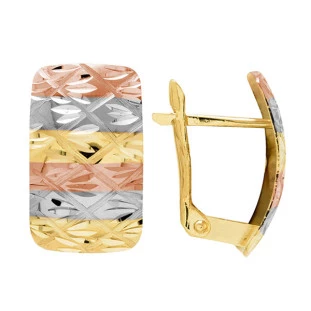Brinco de Ouro 18k Feminino Eleganza
