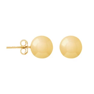 Brinco Bola de Ouro 18k Médio 7mm