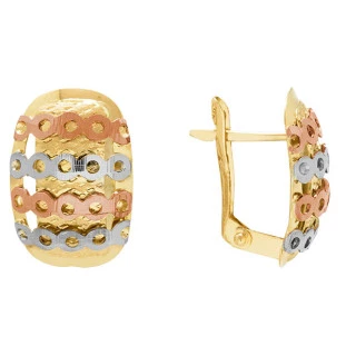 Brinco de Ouro 18k Feminino Anello Lucido