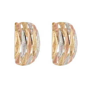 Brinco de Ouro 18k Mattoni Colorati
