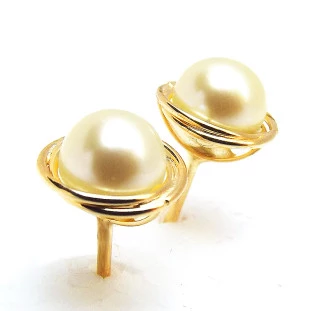Brinco de Ouro Pérola Rococó Feminino