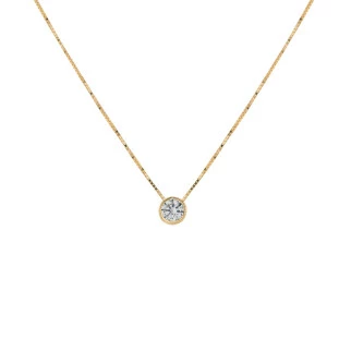 Corrente de Ouro 18k Veneziana + Pingente Ponto de Luz