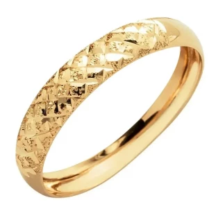 Anel Ouro 18k Feminino Ricamo