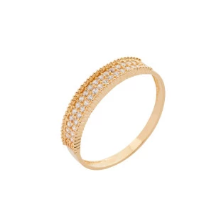 Meia Aliança de Ouro 18k