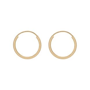 Brinco de Argola Ouro 18k Fio Quadrado Grande