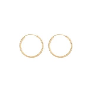 Brinco de Argola Ouro 18k Fio Redondo Pequeno