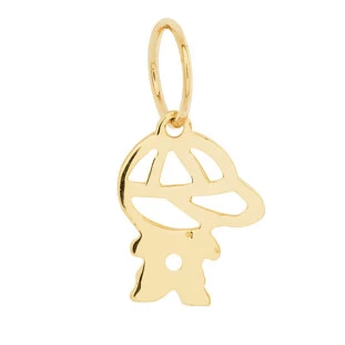 Pingente de Ouro Amarelo 18k Menino Pequeno