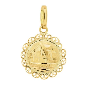 Pingente Escrava Pequeno em Ouro Amarelo 18k