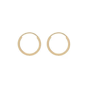 Brinco de Argola Ouro 18k Fio Quadrado Mini